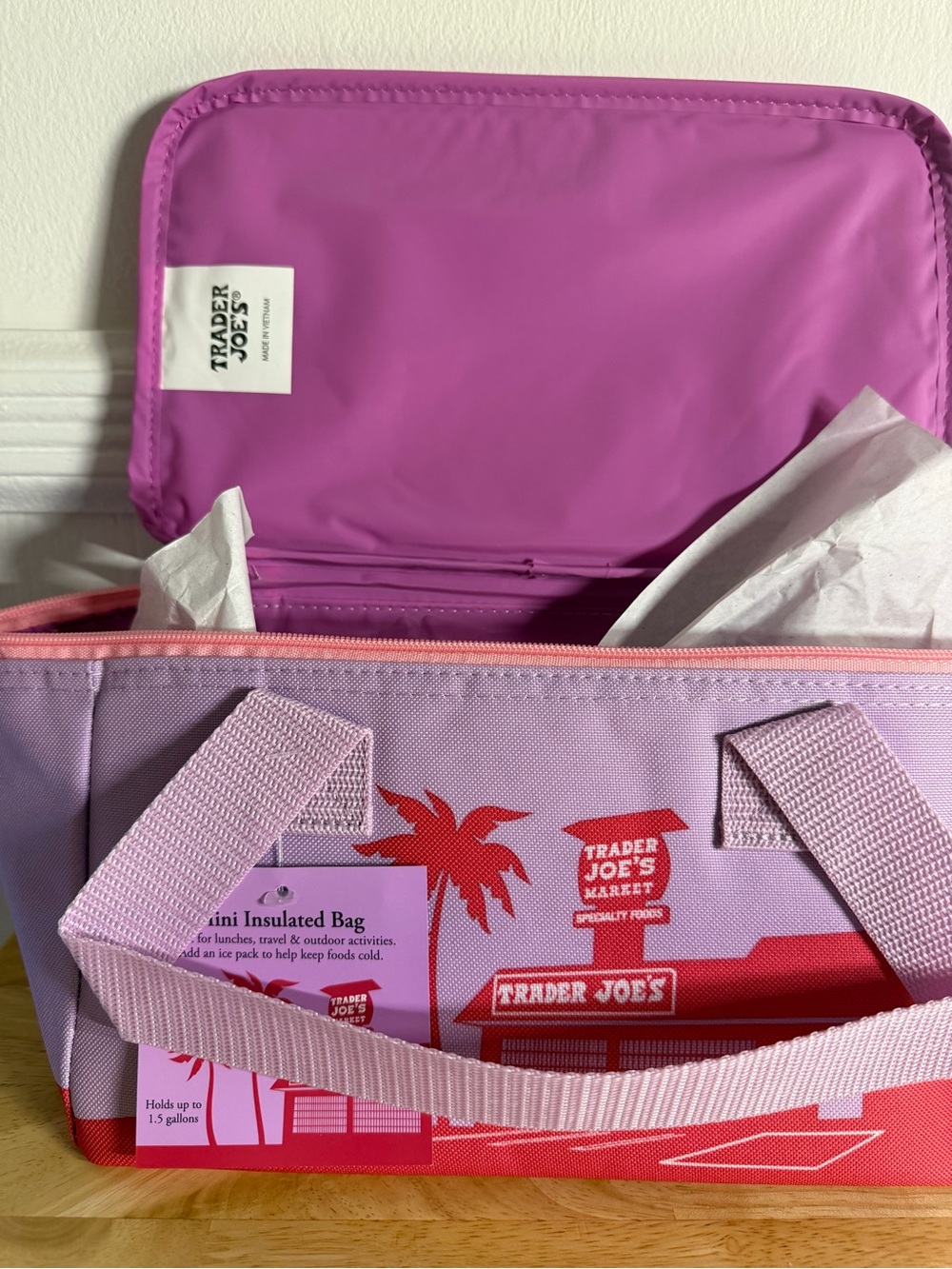 Trader Joe’s Pink Mini Insulated Tote